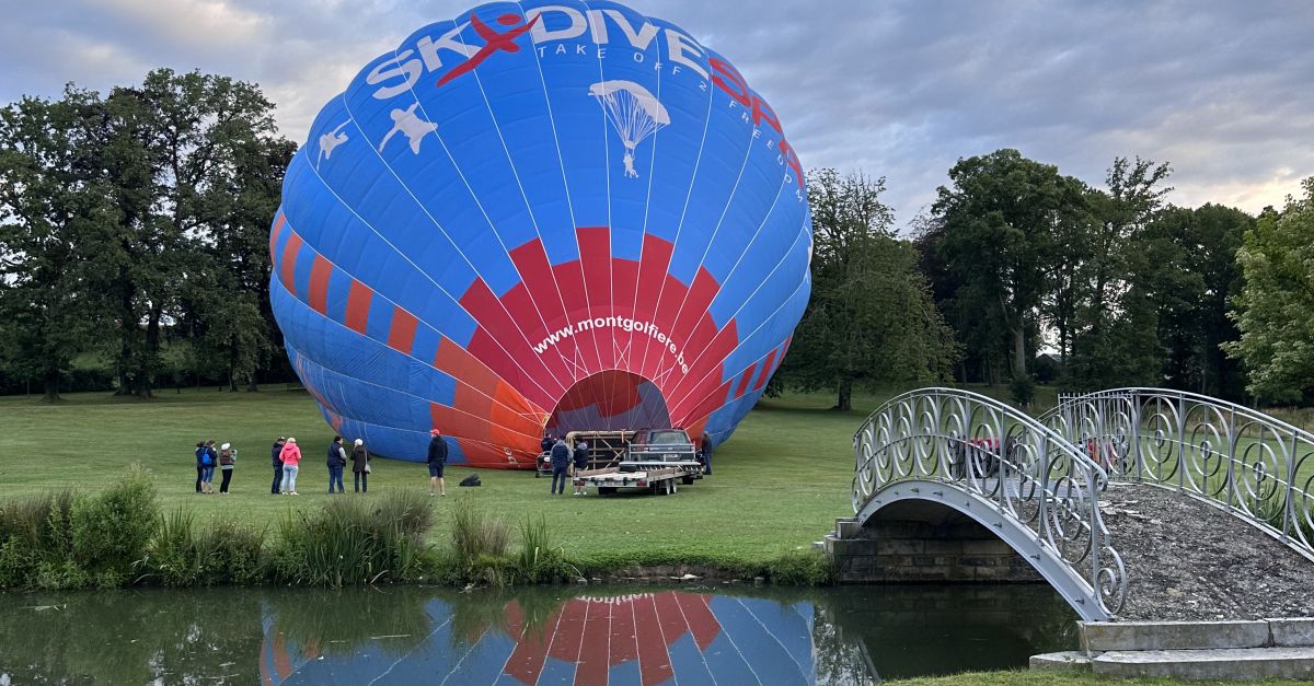 Vol en montgolfiere au château de Saint-Vitu