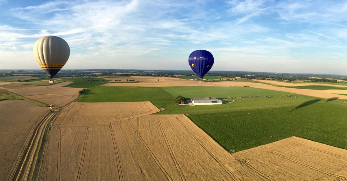 Offrez les plus beaux paysages de Belgique avec un bon pour un vol en montgolfière