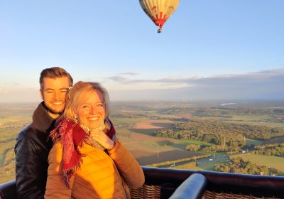 Romantishe vlucht  luchtballon 